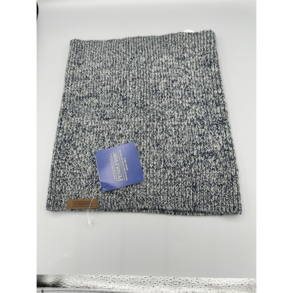 Pendleton Cowl Scarf Neck Warmer Marble Grey Black & White NWT One Size